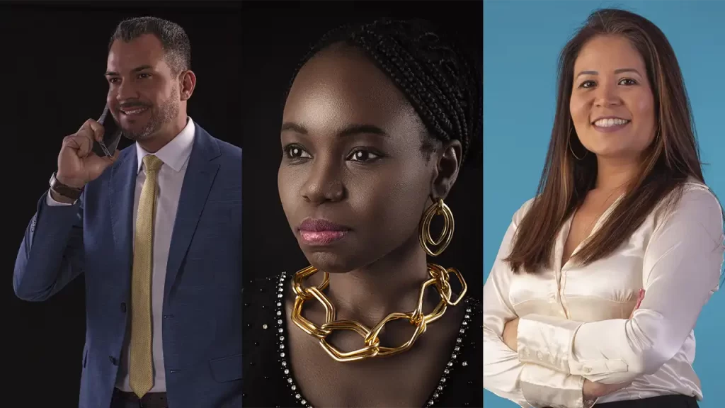 Pessoas em retrato profissional para construir autoridade em suas profissões